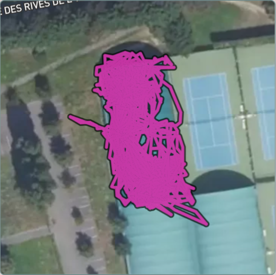 Carte de l'activité Entraînement